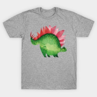 Happy Stegosaurus Dinosaur T-Shirt